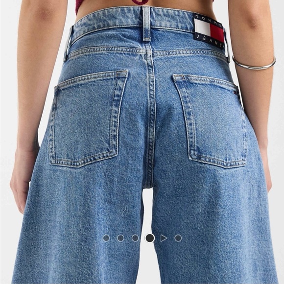 Wide Leg High-Rise Women's Jeans - Light Blue - Picture 3 of 3